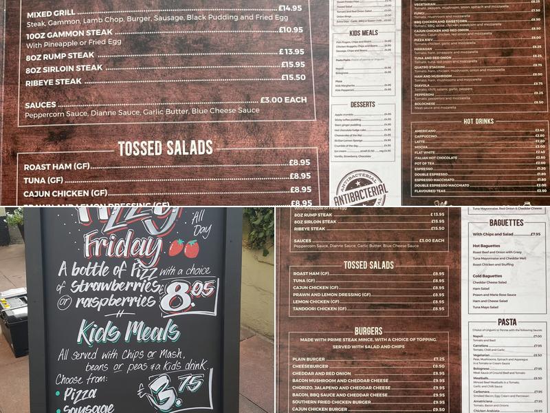 The Wheatsheaf Inn Menu