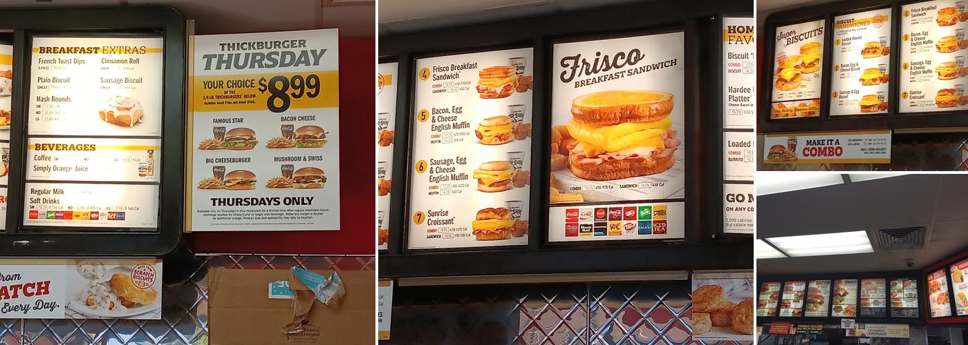 Hardee’s Menu