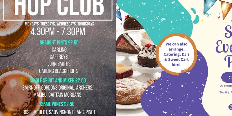 The Hop Flower - KLM Pubco Menu