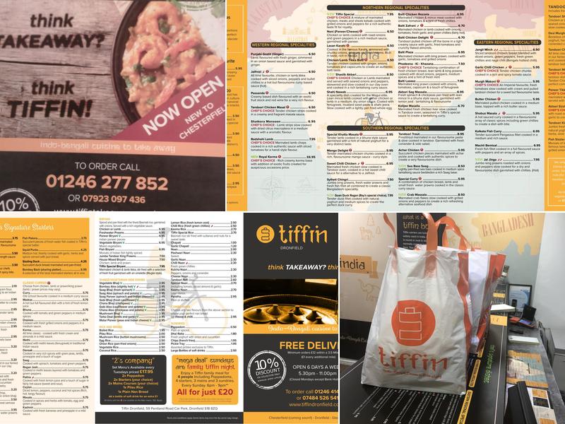 Tiffin Chesterfield Menu