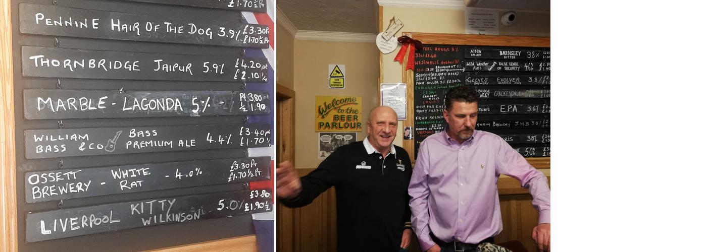 The Beer Parlour Menu