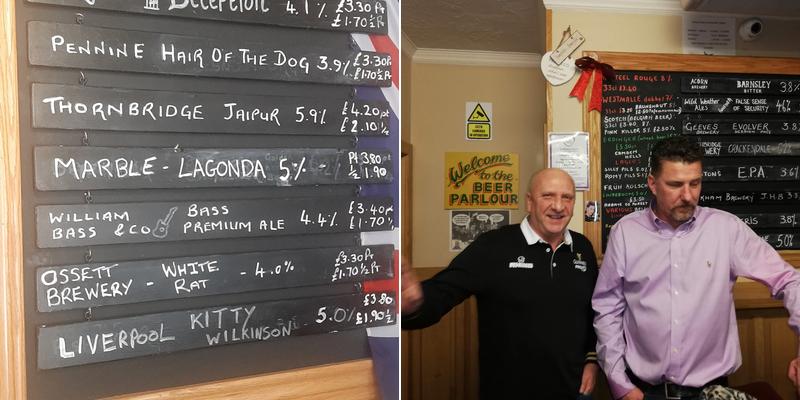 The Beer Parlour Menu