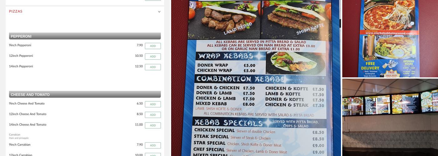 Star Kebab and Fish Bar Menu