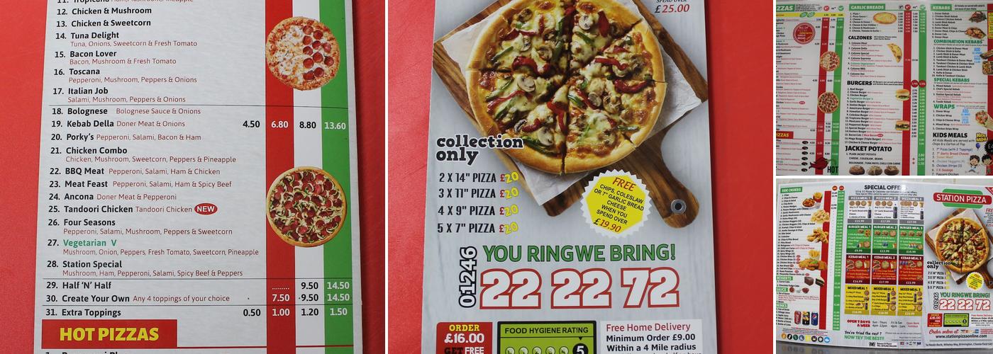 Station Pizza Menu
