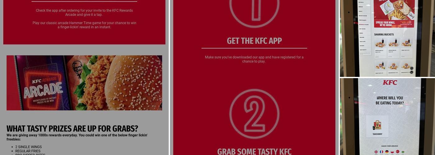 KFC Menu