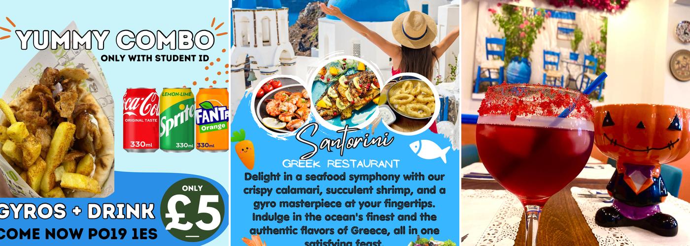 Santorini Chichester Menu