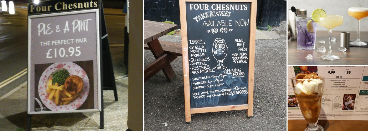Four Chesnuts Menu