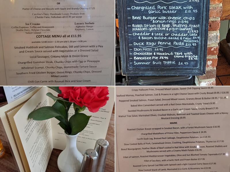 The Walnut Tree Bar & Restaurant Menu