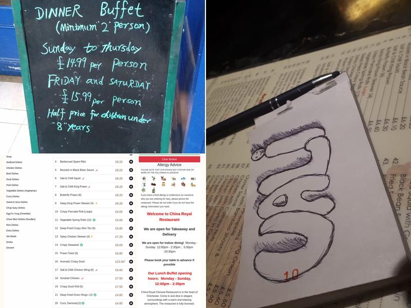 China Royal Restaurant Menu