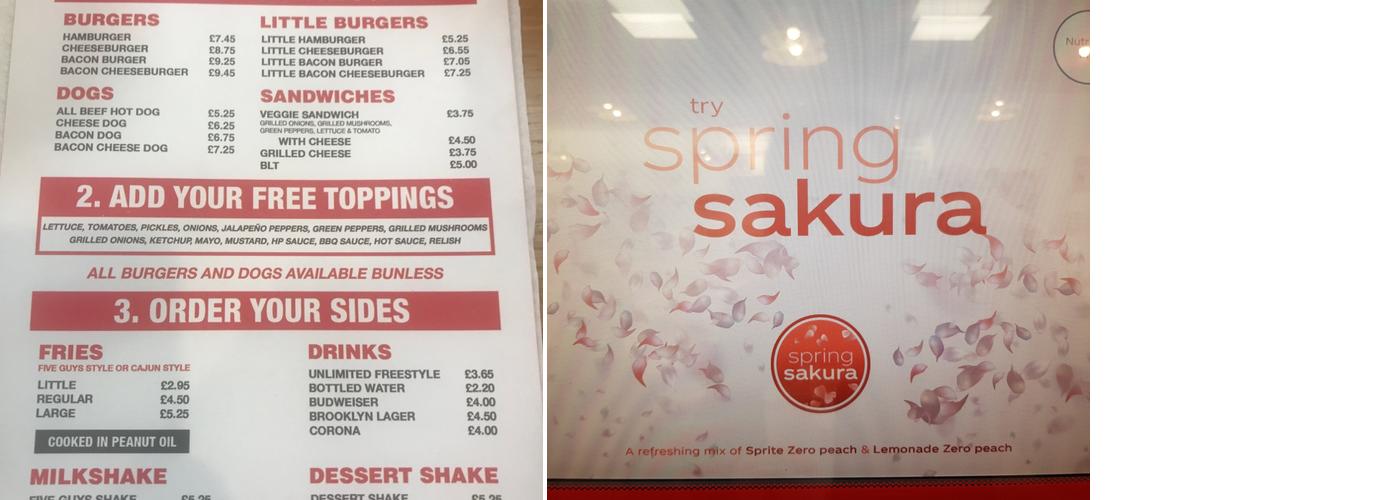 Five Guys Chichester Menu