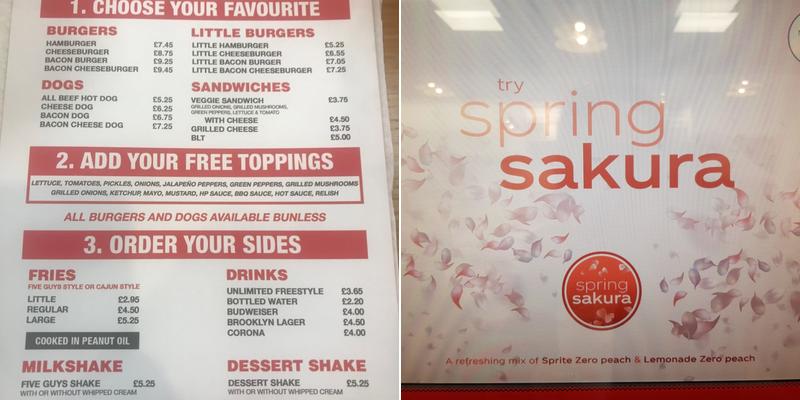 Five Guys Chichester Menu