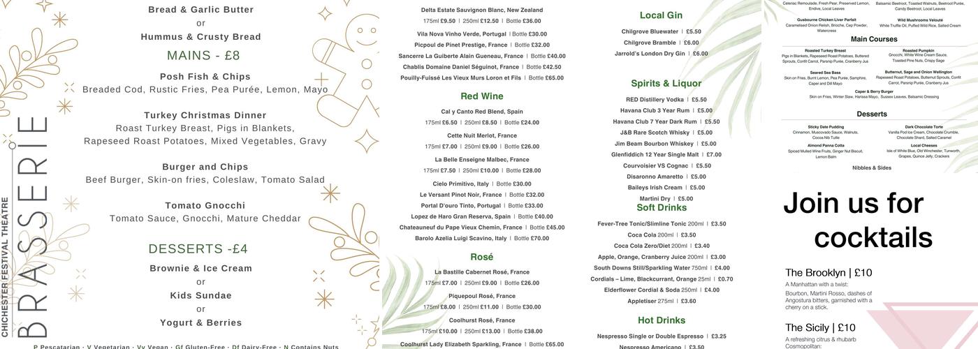 Minerva Bar & Grill Menu