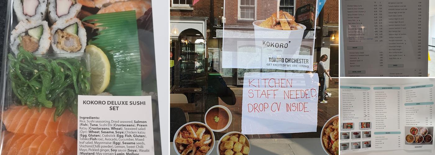 KOKORO Chichester Menu