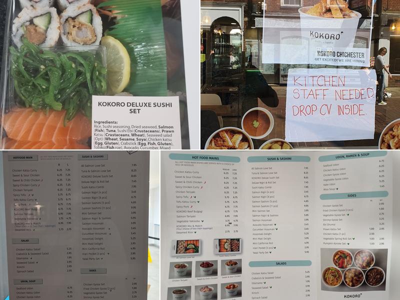 KOKORO Chichester Menu