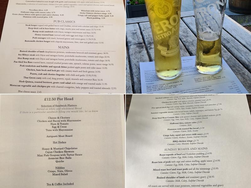 The Two Brewers Menu
