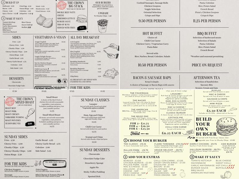 The Crown Menu