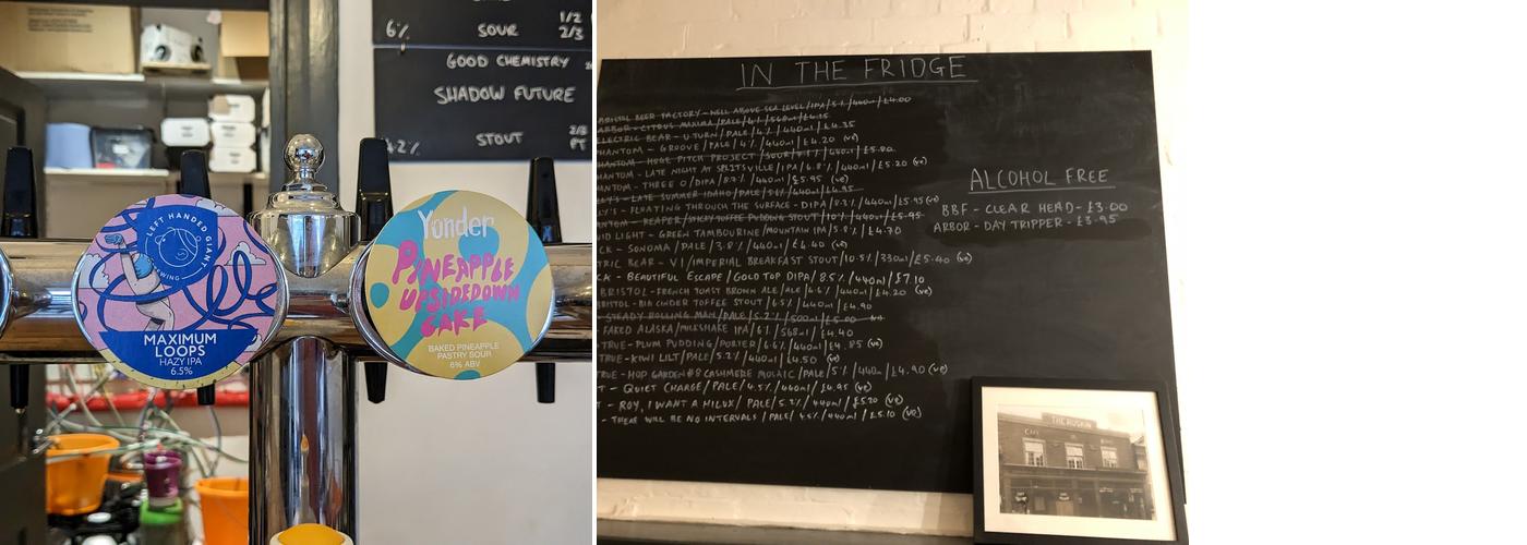 Prince of Wales Micropub Menu