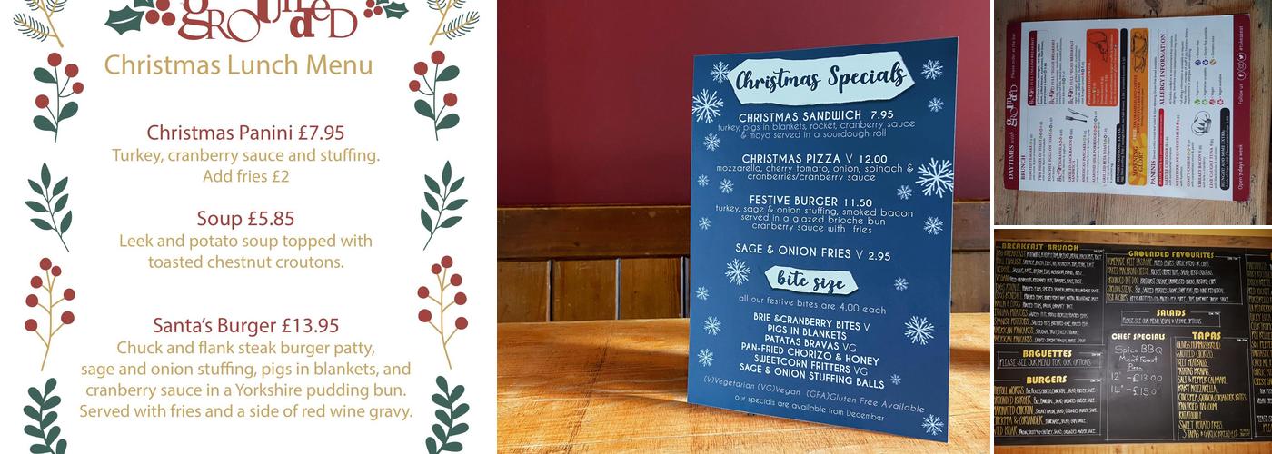 Grounded Chippenham Menu