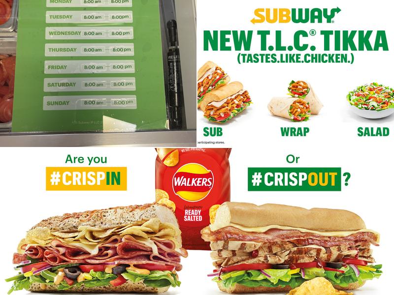 Subway Menu