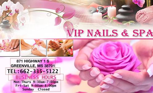 VIP Nails & Spa 871 MS-1, Greenville Mississippi 38701