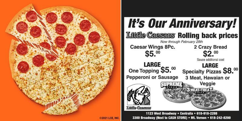 Little Caesars Pizza Menu