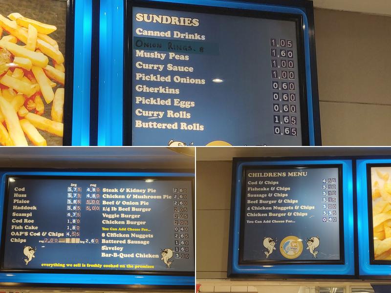 Mr Chips Menu