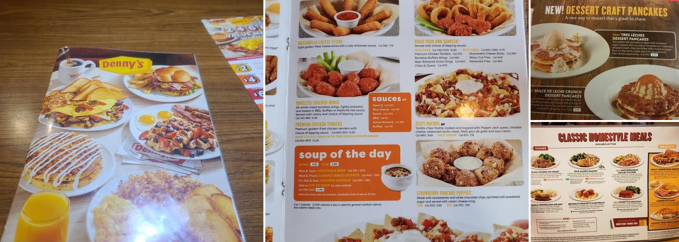 Denny's Menu