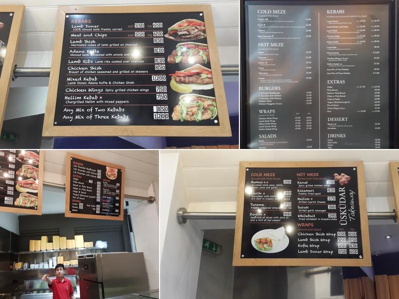 Uskudar Kebab Takeaway Menu
