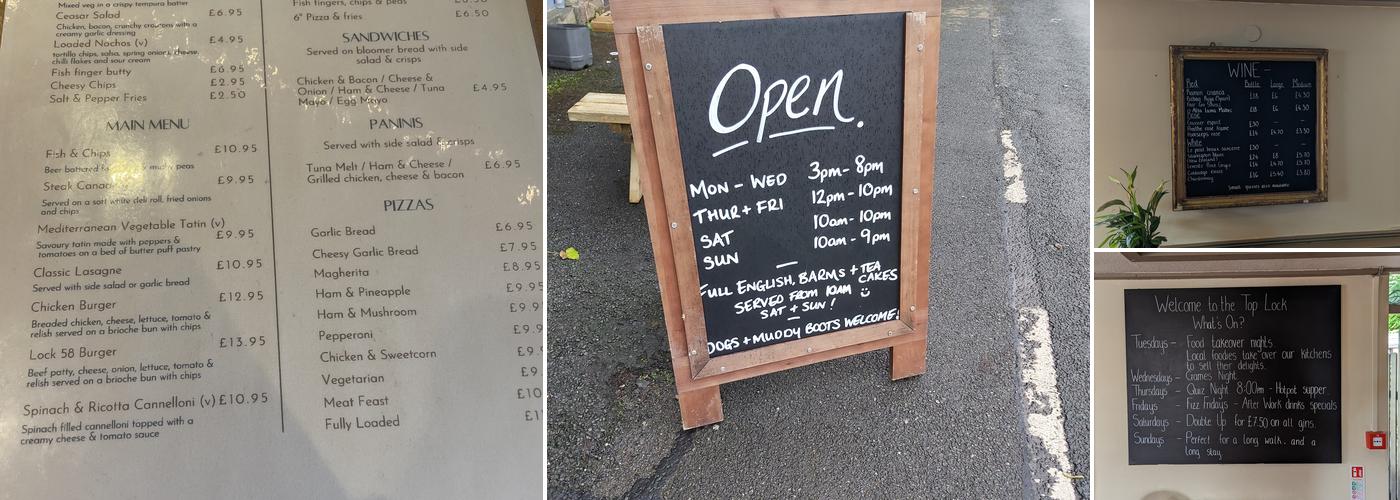 The Top Lock - Wheelton Menu