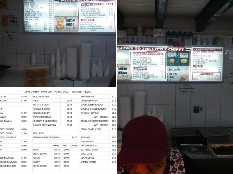 The Little Chippy Menu