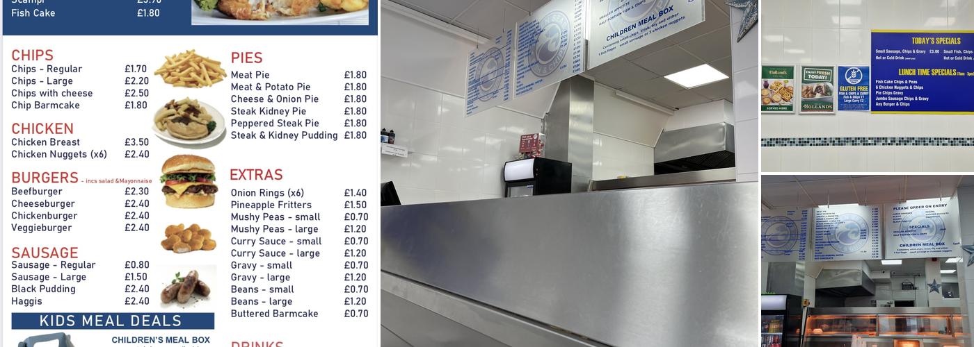 Seven Seas Fish & Chips Menu