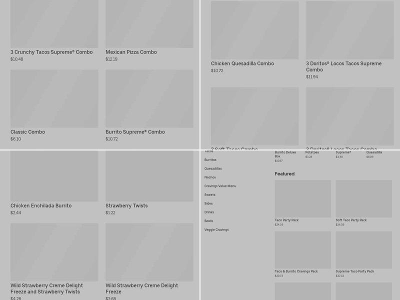 Taco Bell Menu