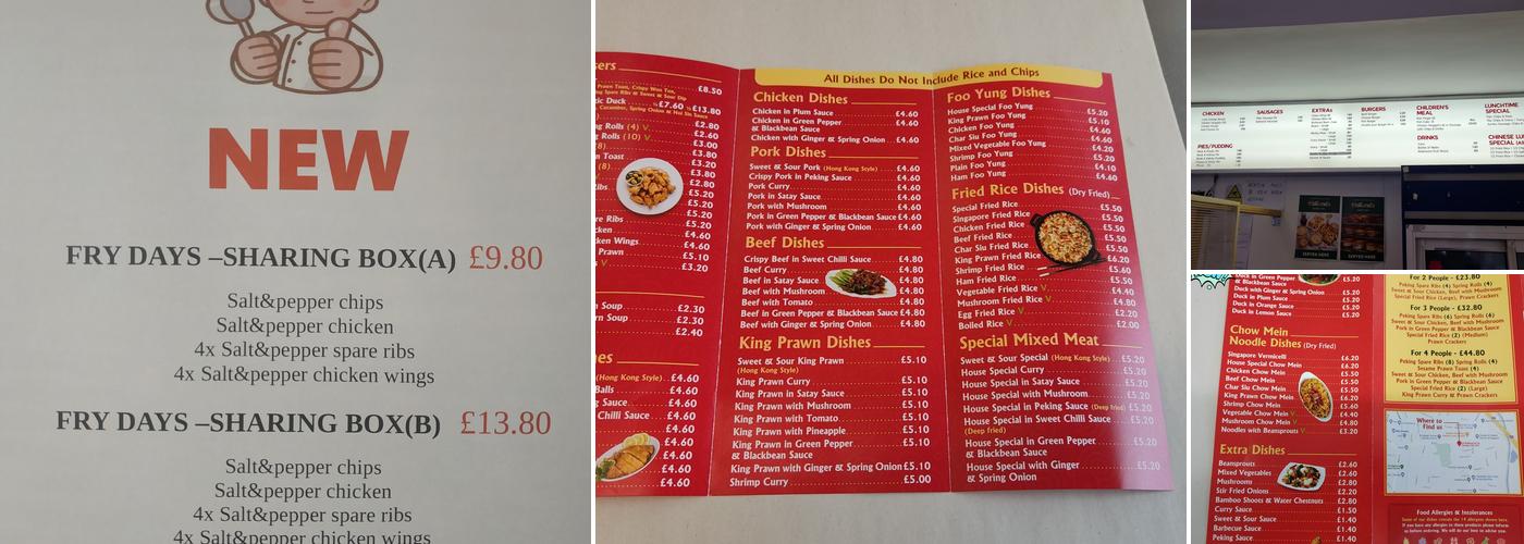 Fry-Days Fish Bar Menu