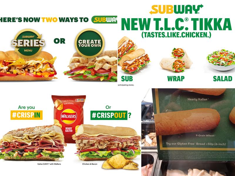 Subway Menu