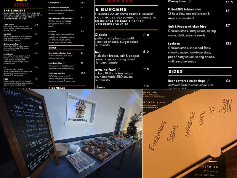 Lockdown Burger Menu