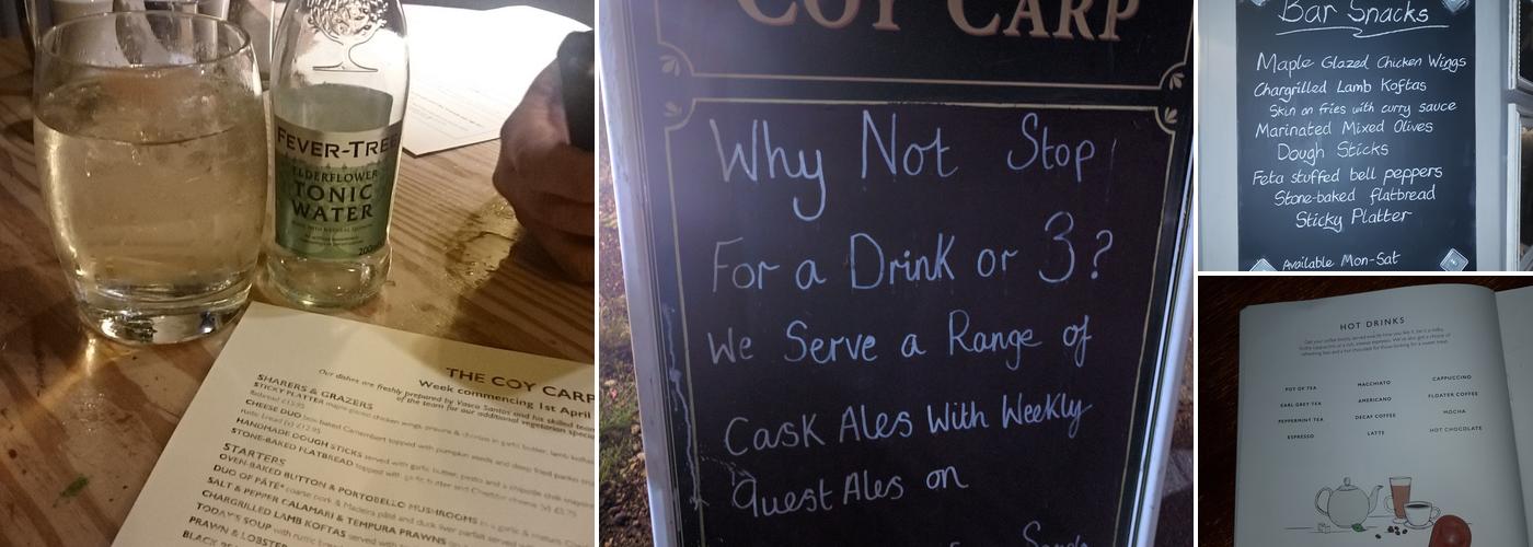 Coy Carp Harefield Menu