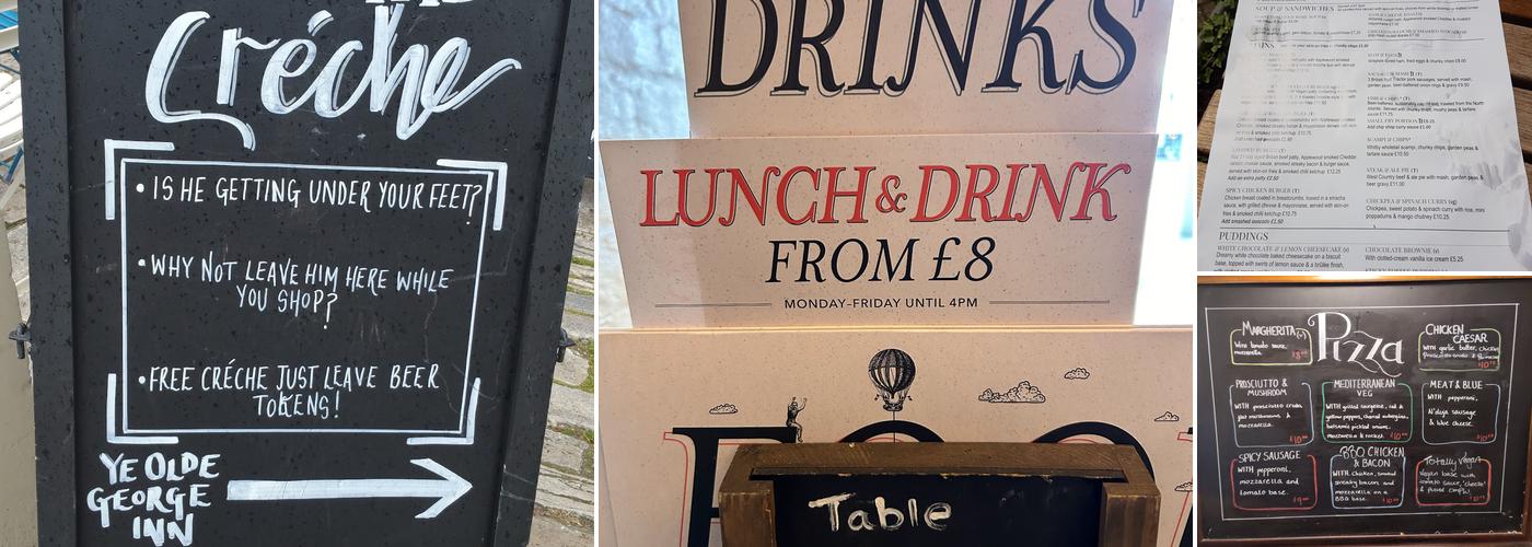 Ye Olde George Christchurch Menu