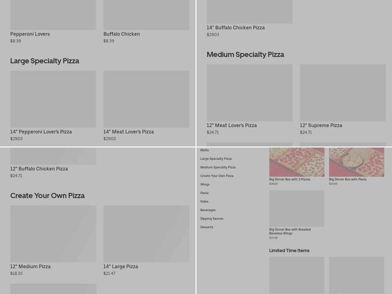 Pizza Hut Menu