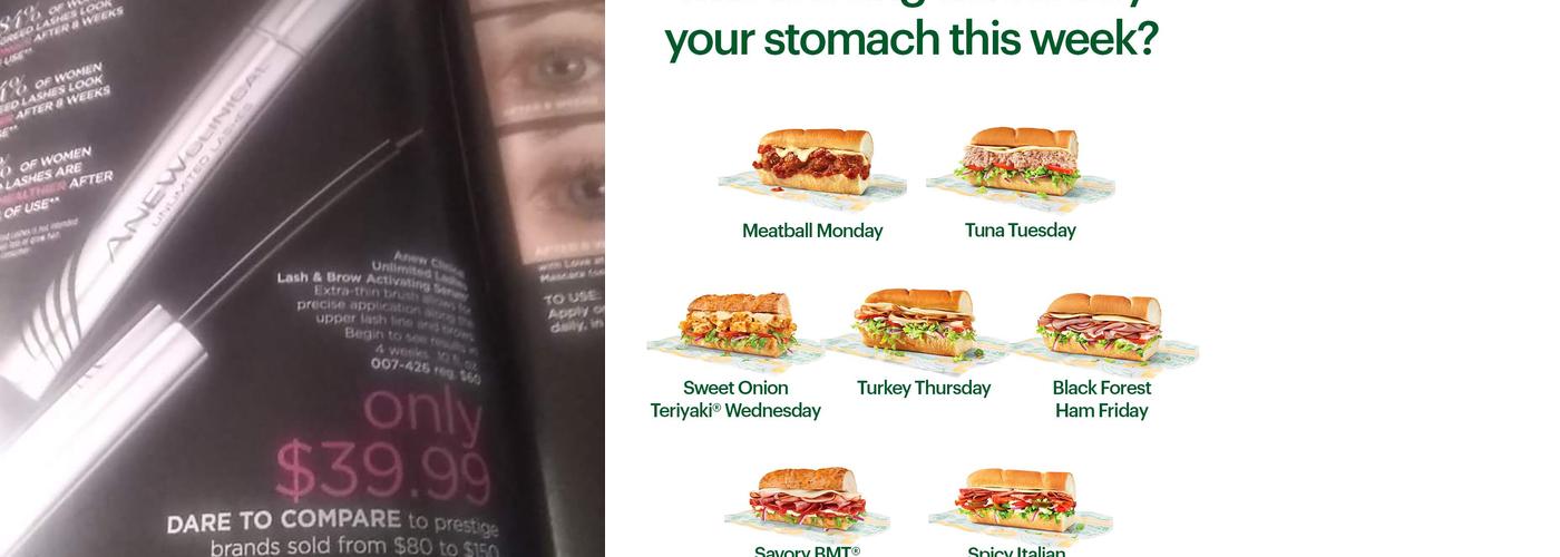 Subway Menu