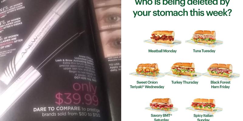 Subway Menu