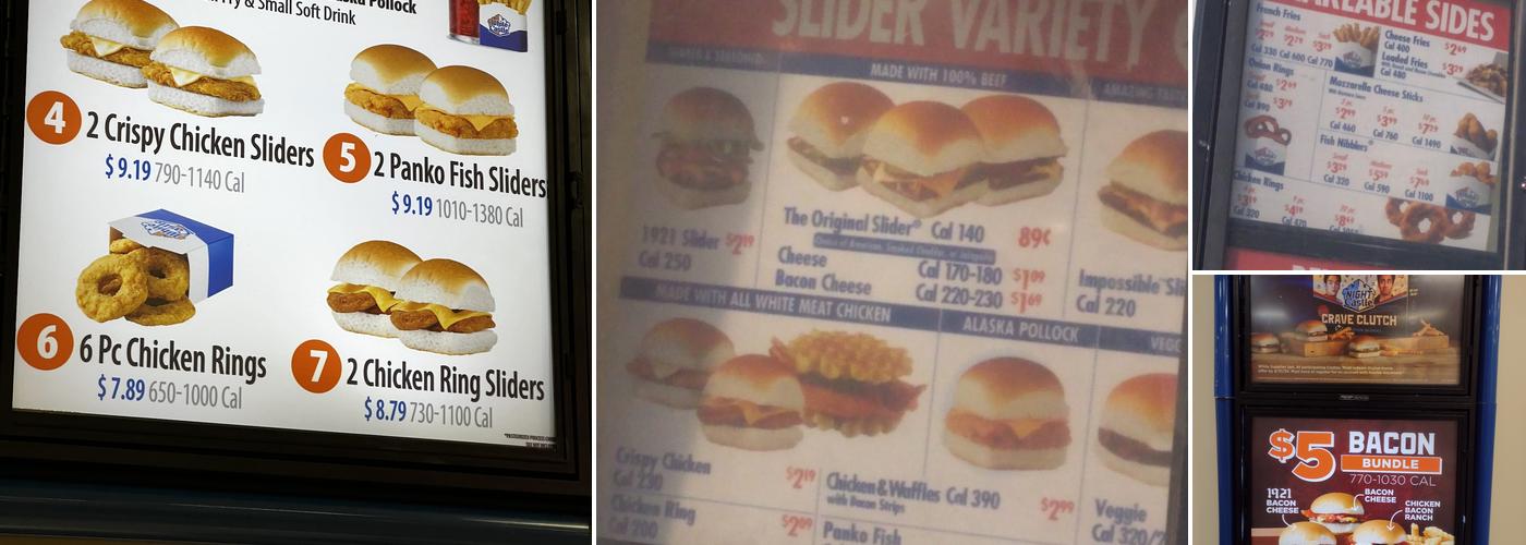 White Castle Menu