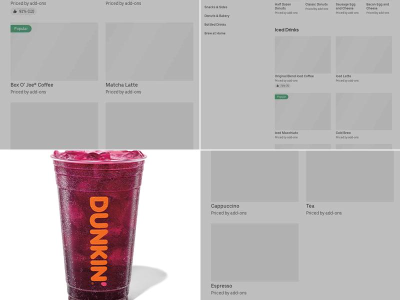 Dunkin' Menu