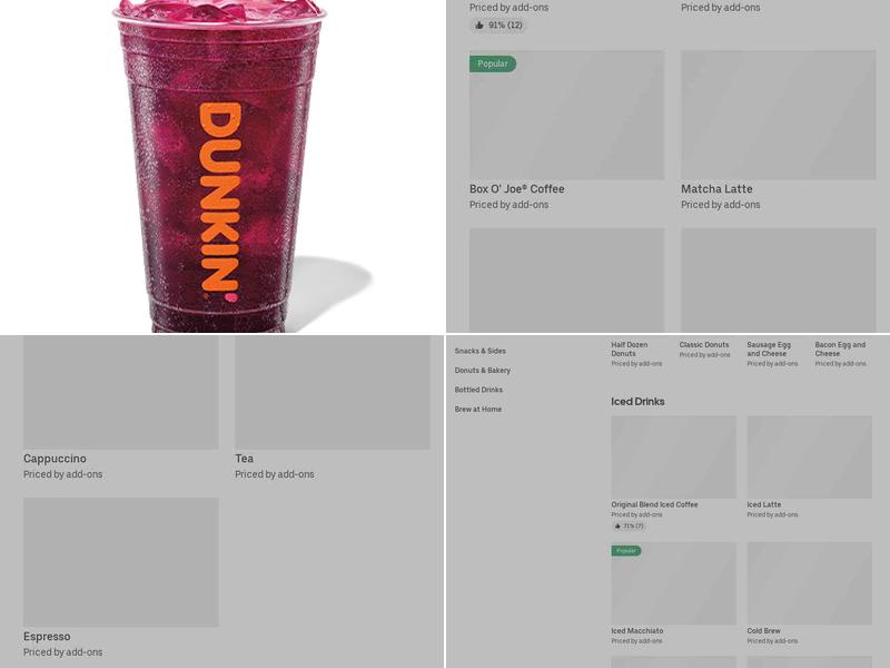 Dunkin' Menu