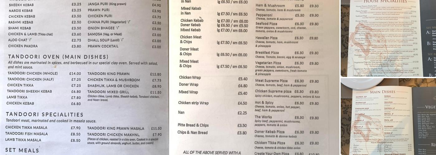 Indian Tandoori House Menu