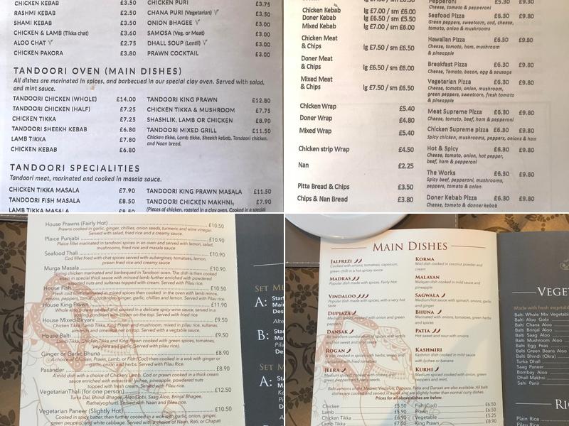 Indian Tandoori House Menu