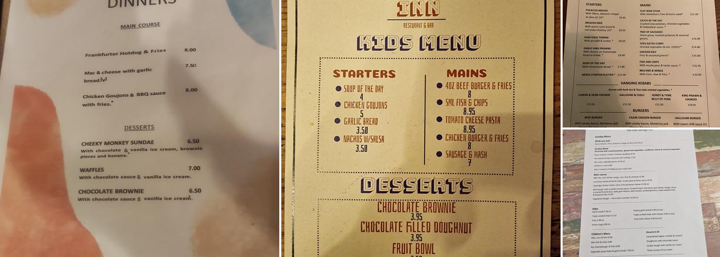 The Old George Inn Menu