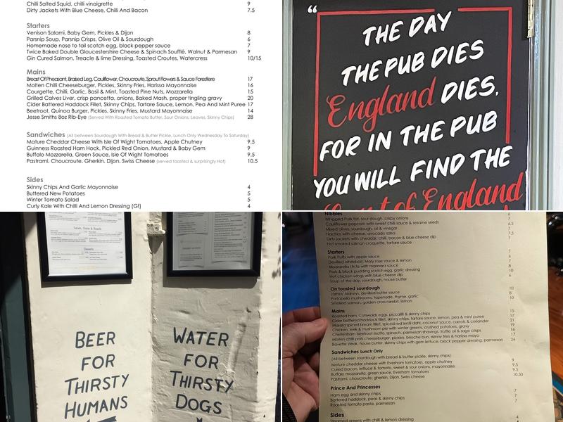 The Golden Cross Menu