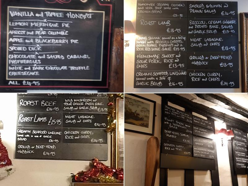 The Oakwood Inn Menu