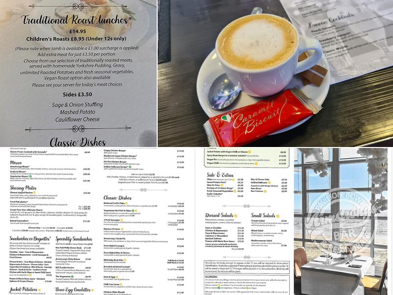 Armstrong's Restaurant Menu