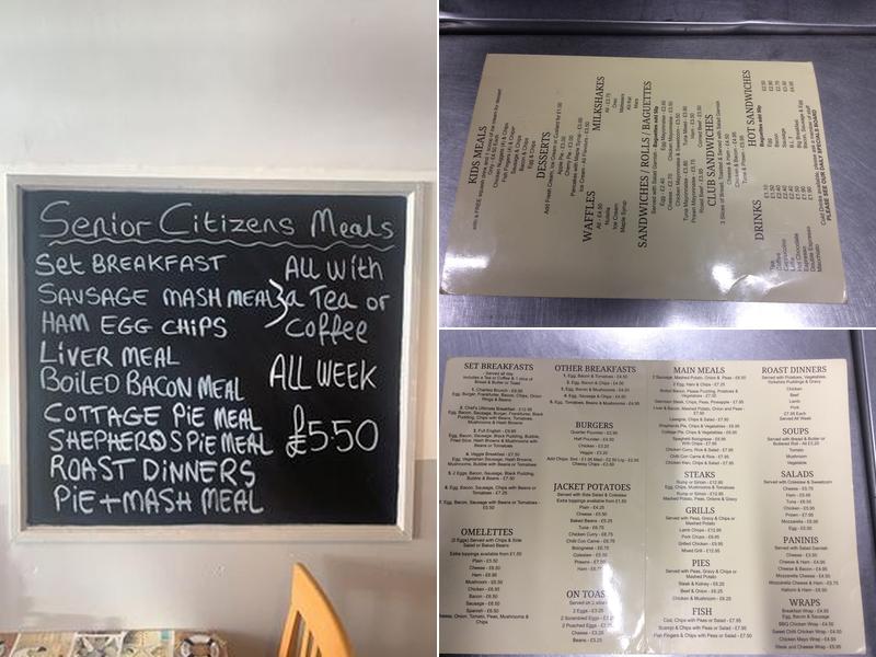 Charlie's Diner Menu